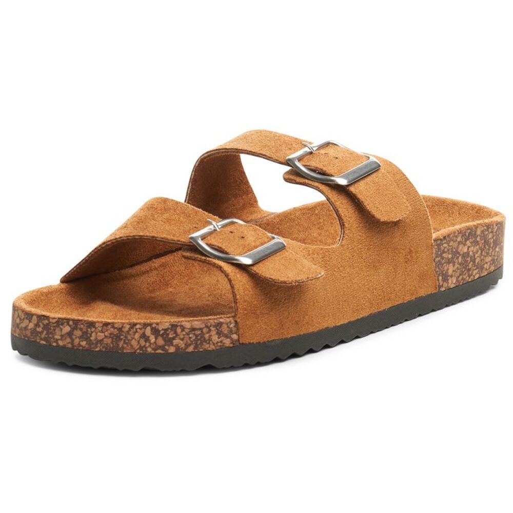 Alpine Swiss Womens Double Strap Slide Sandals EVA Sole Flat Comfort Shoes - Picture 6 of 8